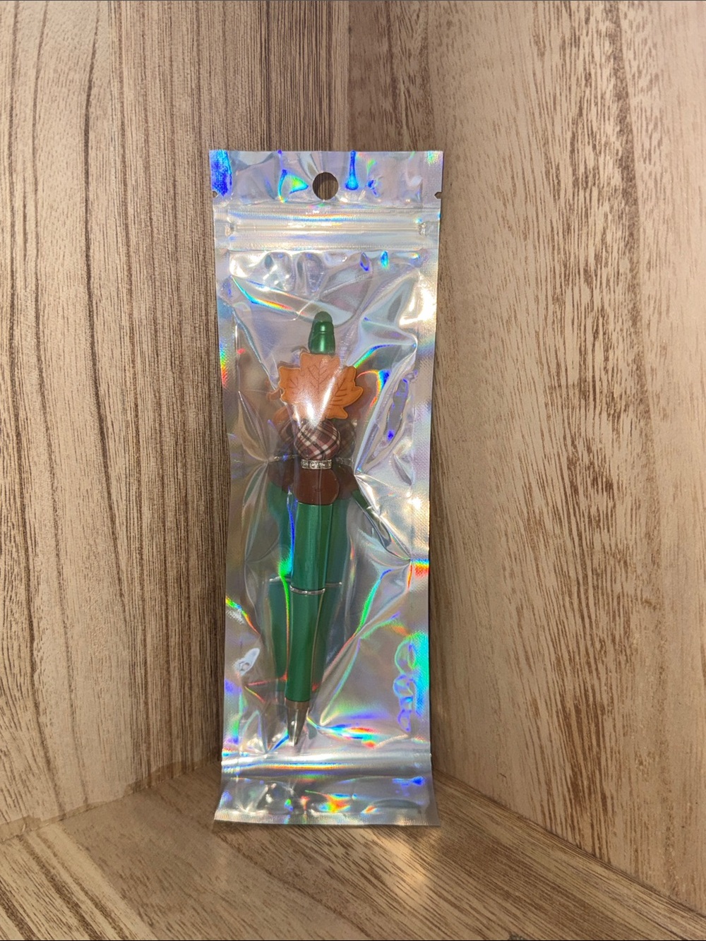 Green Fall Leaf Novelty Pen - Unbranded